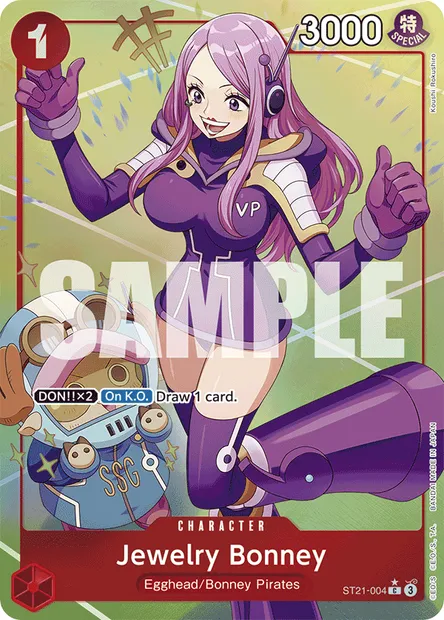 Jewelry Bonney, One Piece card ST21-004 — GEAR5 set