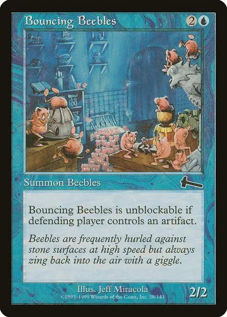Bouncing Beebles, Magic card ULG 28 — Urza's Legacy set