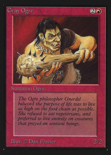 Ogre gris, carte Magic CED 157 — extension Collectors' Edition
