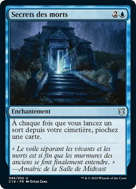 Secrets des morts, carte Magic C19 95 — extension Commander 2019