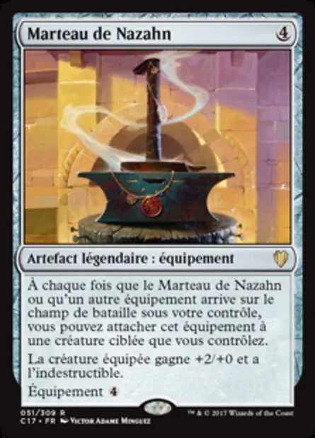 Marteau de Nazahn, carte Magic C17 51 — extension Commander 2017