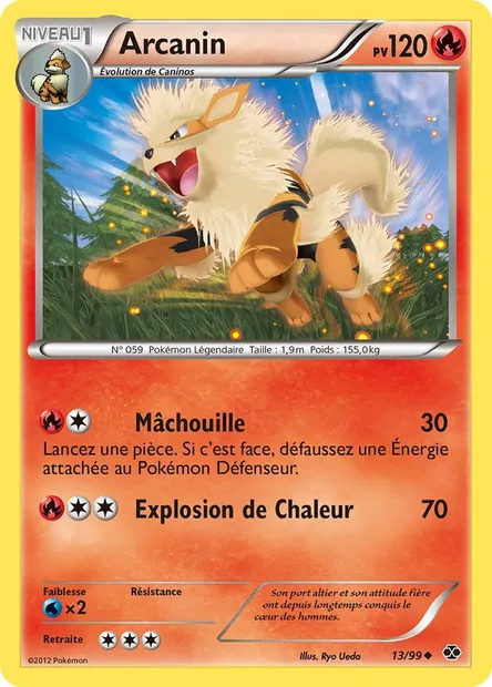 Arcanin, carte Pokémon NXD 13 — extension Destinées Futures