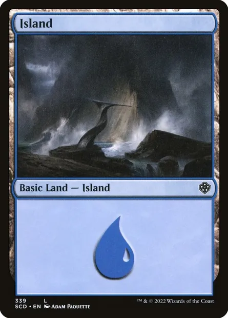 Island, Magic card SCD 339 — Starter Commander Decks set