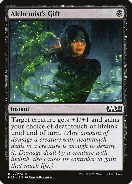 Alchemist's Gift, Magic card M21 87 — Core Set 2021 set