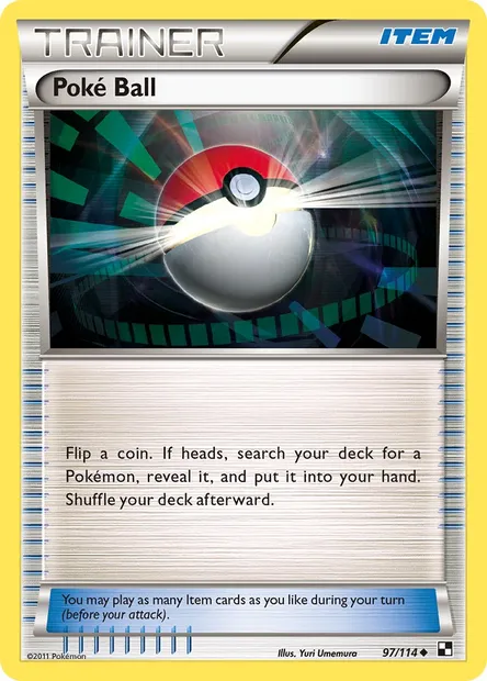 Poké Ball, Pokémon card BLW 97 — Black & White set