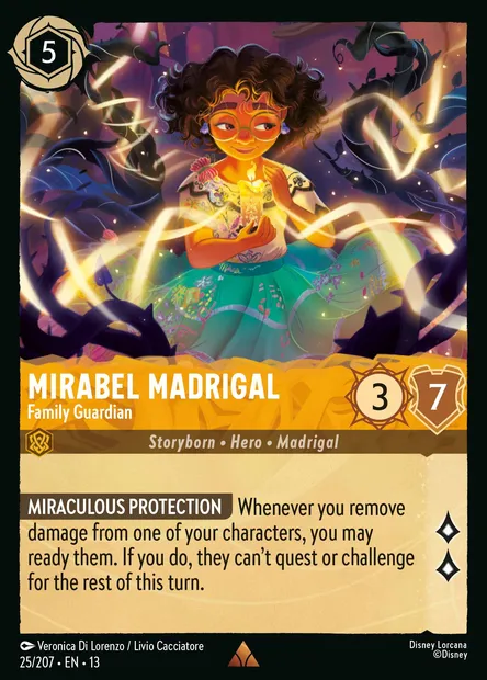 Mirabel Madrigal - Family Guardian, Disney Lorcana card CH13-025 — Attack of the Vine! set