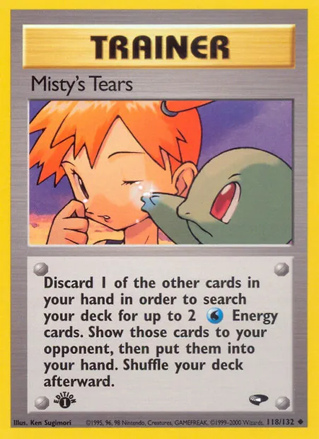 Misty's Tears, carte Pokémon GC 118 — extension Gym Challenge