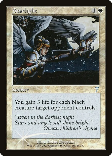 Starlight, Magic card 7ED 49★ — Seventh Edition set