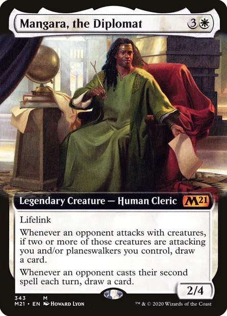 Mangara, the Diplomat, Magic card M21 343 — Core Set 2021 set