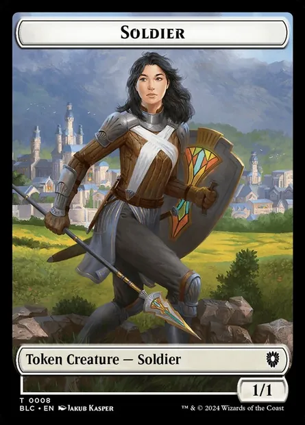 Soldier, Magic card TBLC 8 — Bloomburrow Commander Tokens set