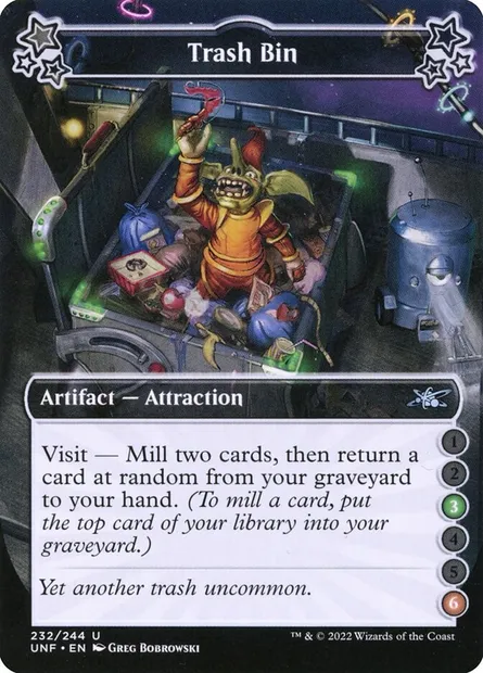 Trash Bin, Magic card UNF 232b — Unfinity set
