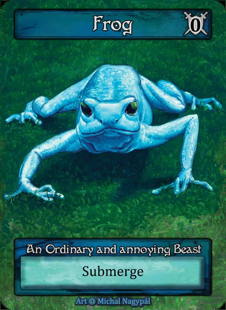 Frog, Sorcery card ALP 065 — Alpha set