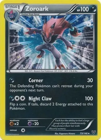Zoroark, carte Pokémon TDX 073-3 — extension Theme Deck & Blisters Exclusives