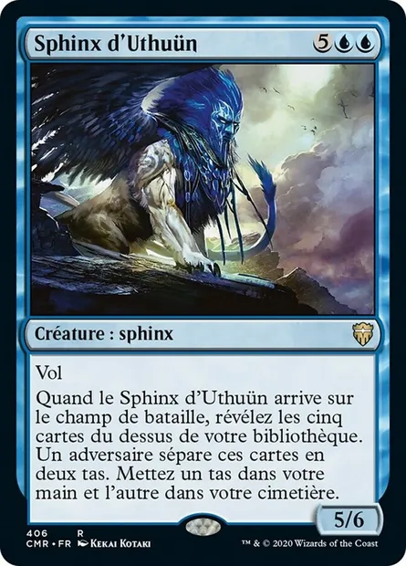 Sphinx d'Uthuün, carte Magic CMR 406 — extension Commander Legends