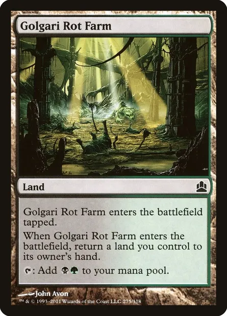 Golgari Rot Farm, Magic card CMD 275 — Commander 2011 set