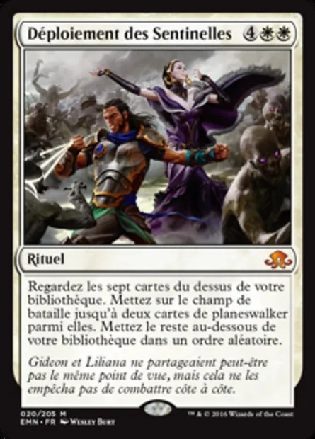 Déploiement des Sentinelles, carte Magic EMN 20 — extension La lune hermétique