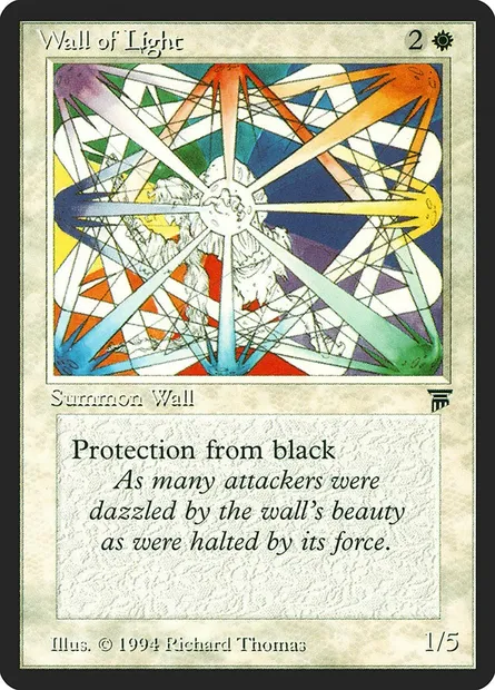 Wall of Light, carte Magic LEG 43 — extension Legends