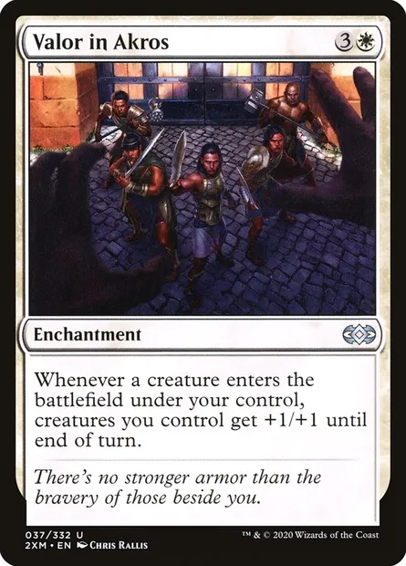 Valor in Akros, Magic card 2XM 37 — Double Masters set