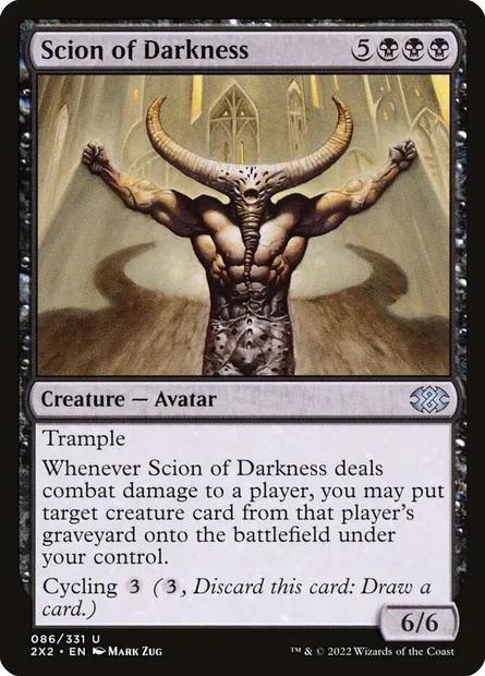 Scion of Darkness, Magic card 2X2 86 — Double Masters 2022 set