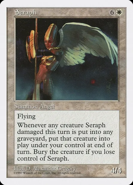 Séraphin, carte Magic 5ED 59 — extension Cinquième Edition