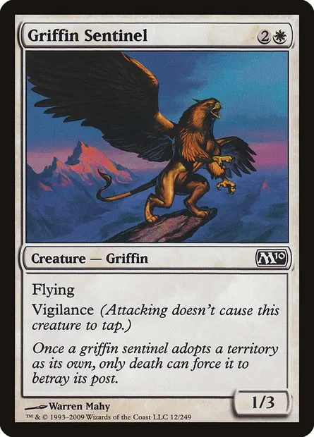 Griffin Sentinel, Magic card M10 12 — Magic 2010 set