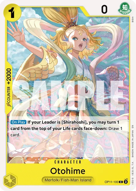Otohime, One Piece card OP11-100 — A FIST OF DIVINE SPEED set