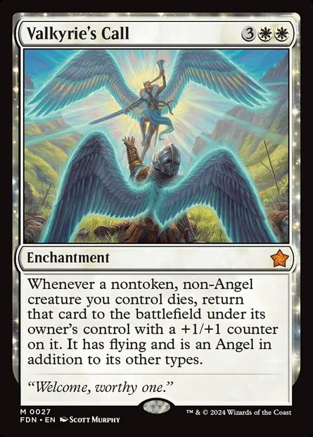Valkyrie's Call, Magic card FDN 27 — Foundations set