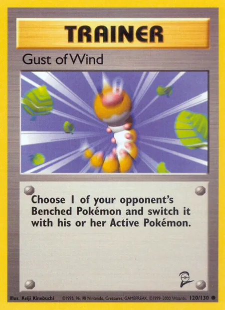 Rafale de vent, carte Pokémon B2 120 — extension Base Set 2