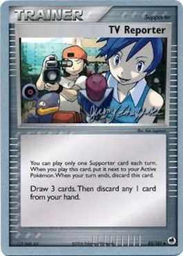 Journaliste télé, carte Pokémon WCD07 082 — extension World Championship Decks 2007