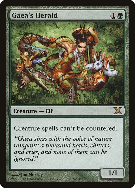 Gaea's Herald, Magic card 10E 265 — Tenth Edition set