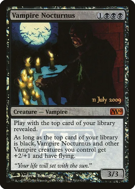 Vampire Nocturnus, Magic card PM10 118★ — Magic 2010 Promos set