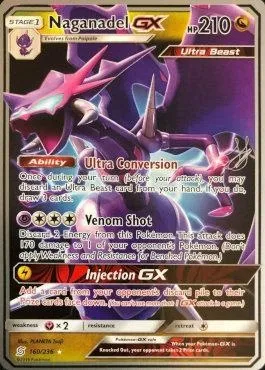 Naganadel GX, Pokémon card WCD19 160-2 — World Championship Decks 2019 set