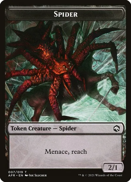 Spider, carte Magic TAFR 7 — extension Adventures in the Forgotten Realms Tokens