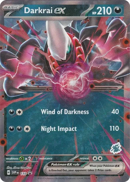 Darkrai ex, Pokémon card BA24 110d — Battle Academy 2024 set