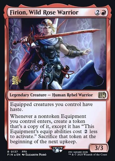 Firion, Wild Rose Warrior, Magic card PFIN 137s — Final Fantasy Promos set