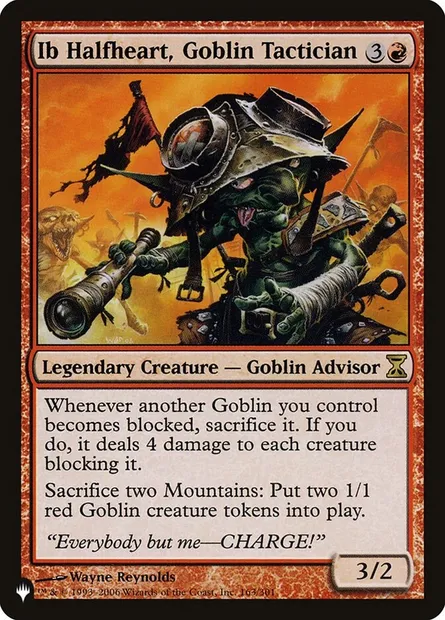 Ib Micœur, tacticien gobelin, carte Magic PLST TSP-163 — extension The List