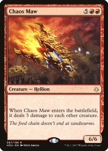 Chaos Maw, Magic card HOU 87 — Hour of Devastation set
