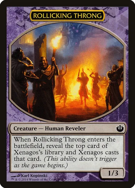 Rollicking Throng, Magic card TDAG 2 — Defeat a God set