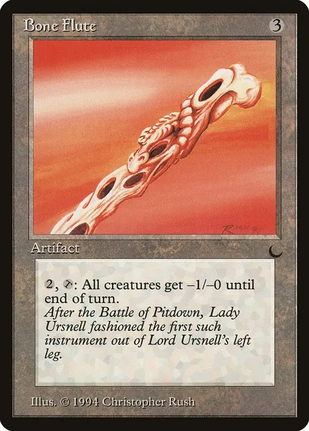 Bone Flute, Magic card DRK 97 — The Dark set