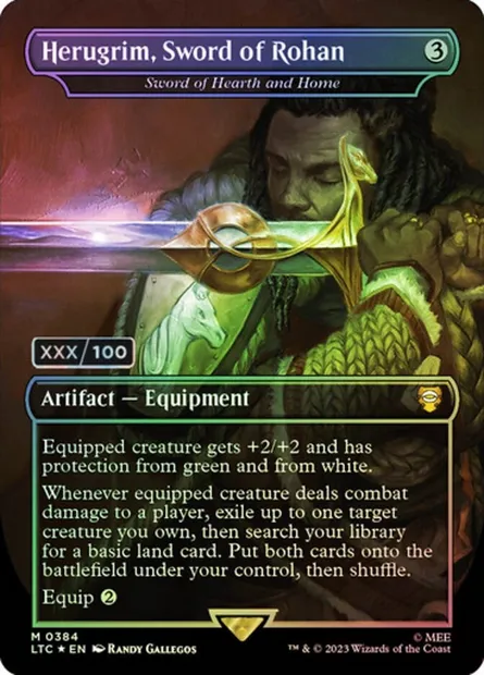 Sword of Hearth and Home, Magic card LTC 384z — Tales of Middle-earth Commander set