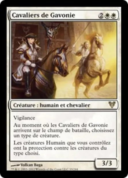 Cavaliers de Gavonie, carte Magic AVR 33 — extension Avacyn ressuscitée