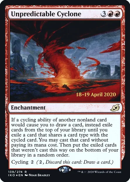 Unpredictable Cyclone, Magic card PIKO 139s — Ikoria: Lair of Behemoths Promos set