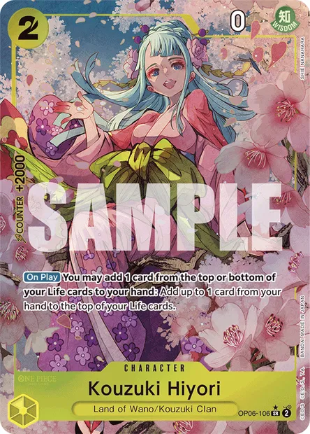 Hiyori Kozuki, carte One Piece OP06-106 — extension ONE PIECE CARD THE BEST
