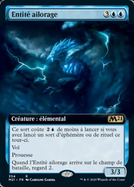 Entité ailorage, carte Magic M21 354 — extension Core Set 2021