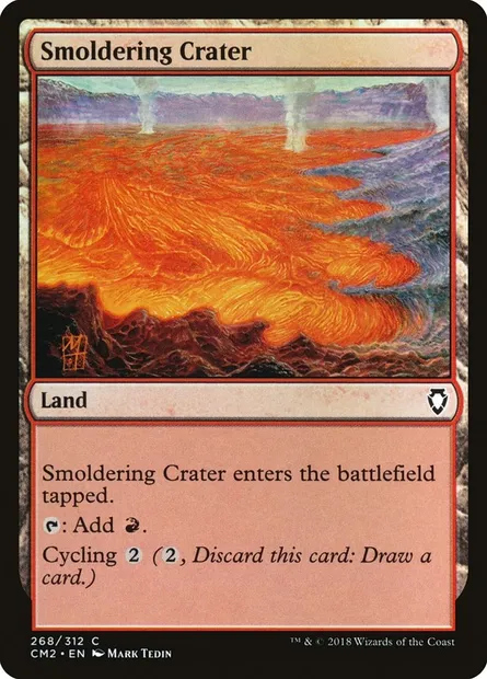Smoldering Crater, Magic card CM2 268 — Commander Anthology Volume II set