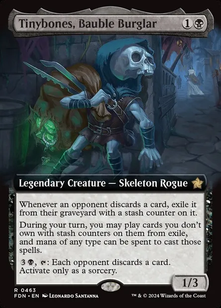 Tinybones, Bauble Burglar, Magic card FDN 463 — Foundations set