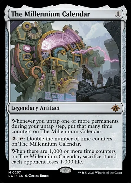 The Millennium Calendar, Magic card LCI 257 — The Lost Caverns of Ixalan set