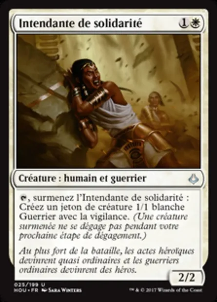 Intendante de solidarité, carte Magic HOU 25 — extension L’âge de la destruction
