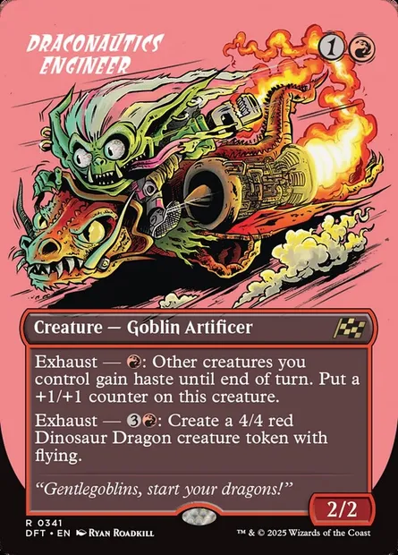 Draconautics Engineer, Magic card DFT 341 — Aetherdrift set