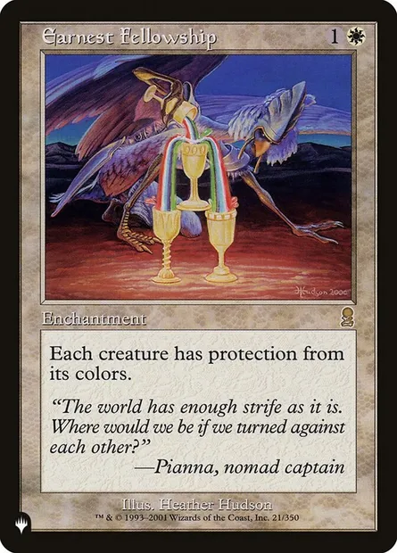 Earnest Fellowship, Magic card PLST ODY-21 — The List set